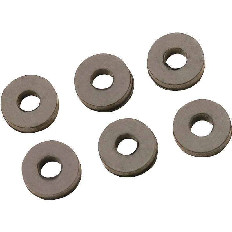 Plumb Pak PP805-31 Faucet Washer, Flat, #0, 17/32 in Dia, Rubber, For: Sink and Faucets (Pack of 6)
