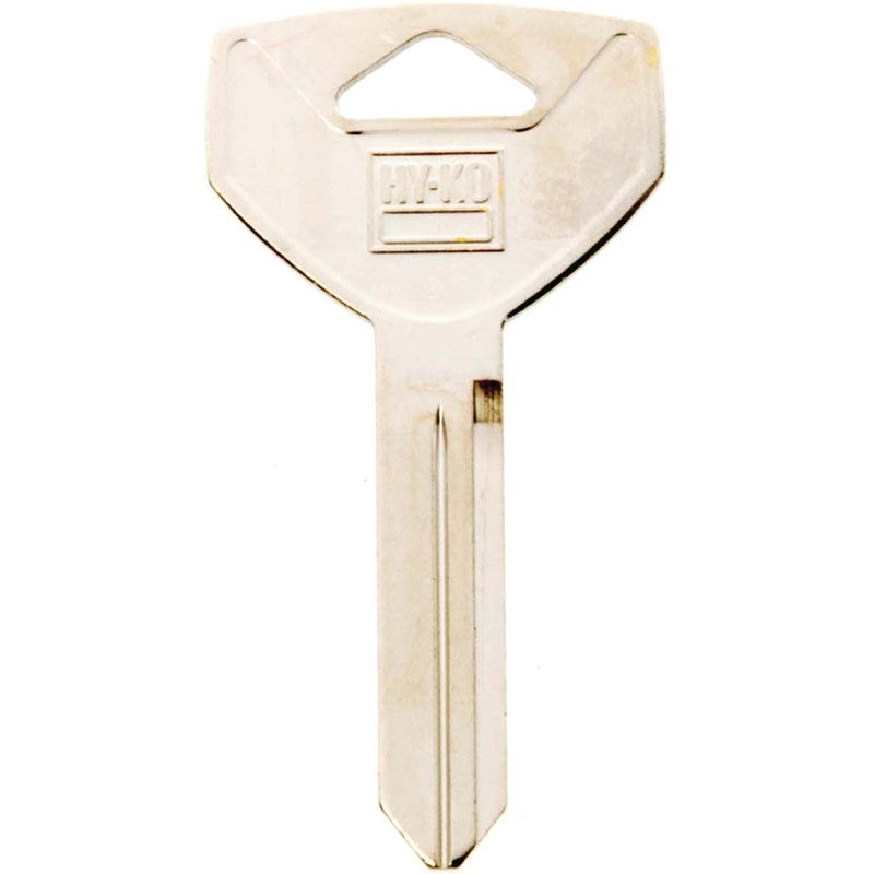Hy-Ko 11010Y154 Key Blank, Brass, Nickel, For: Chrysler Vehicle Locks, Y154 Key Number (Pack of 10)
