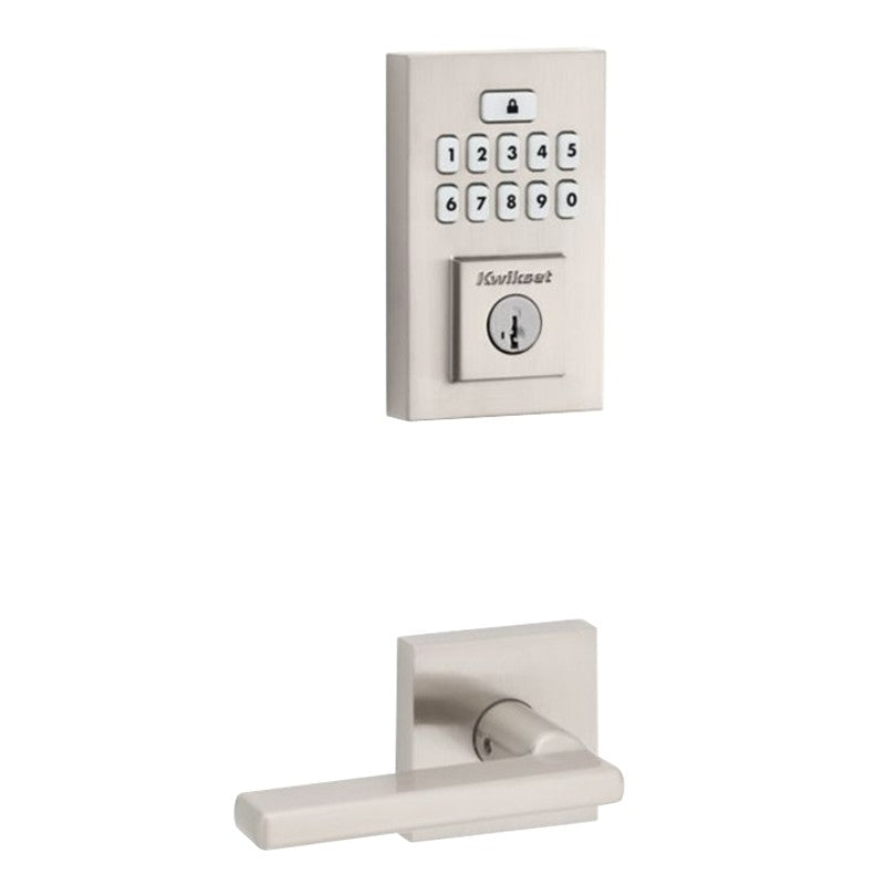 Kwikset 270 Series 9270 CNT 15 SMT RBP Smartcode Deadbolt, Contemporary, 2 Grade, Keyed One-Side Key, Satin Nickel