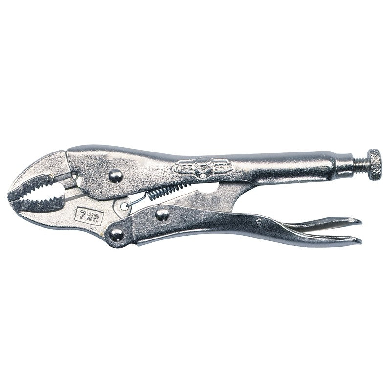 Irwin Original Series 0702L3 Locking Plier, 7 in OAL, 1-1/2 in Jaw Opening, 3/8 in W Jaw, Plain-Grip Handle