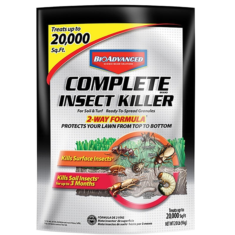 BioAdvanced 700289T Insect Killer, Granular, Sprinkle Application, 20 lb Bag
