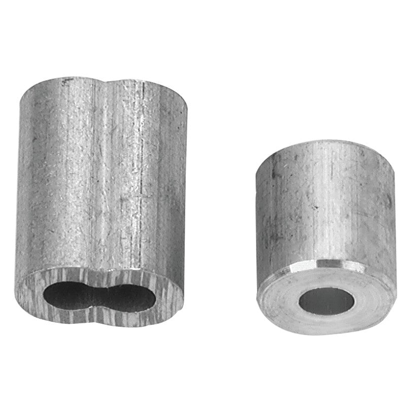 Campbell B7675404 Cable Ferrule and Stop Set, 1/16 in Dia Cable, Aluminum