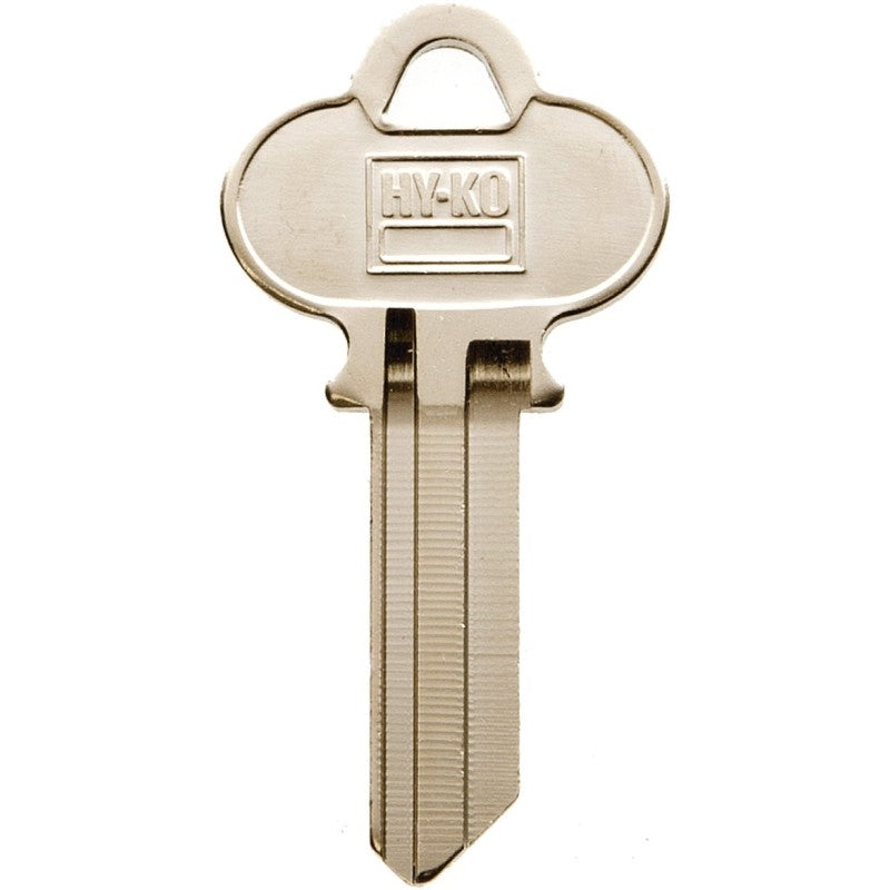 Hy-Ko 11010WK1 Key Blank, Brass, Nickel, For: Weslock Vehicle Locks (Pack of 10)