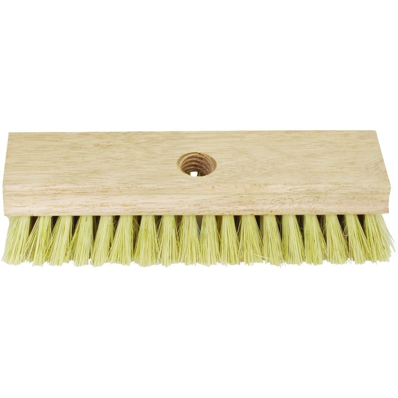 DQB 11643 Acid Scrub Brush, 8 in Brush, 1-1/16 in L Trim, Hardwood Handle, 8 in OAL