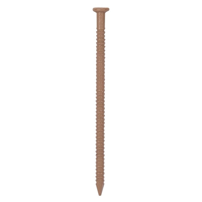 ProSource NTP-171-PS Panel Nail, 15D, 1-5/8 in L, Steel, Painted, Flat Head, Ring Shank, Oak (Pack of 4)