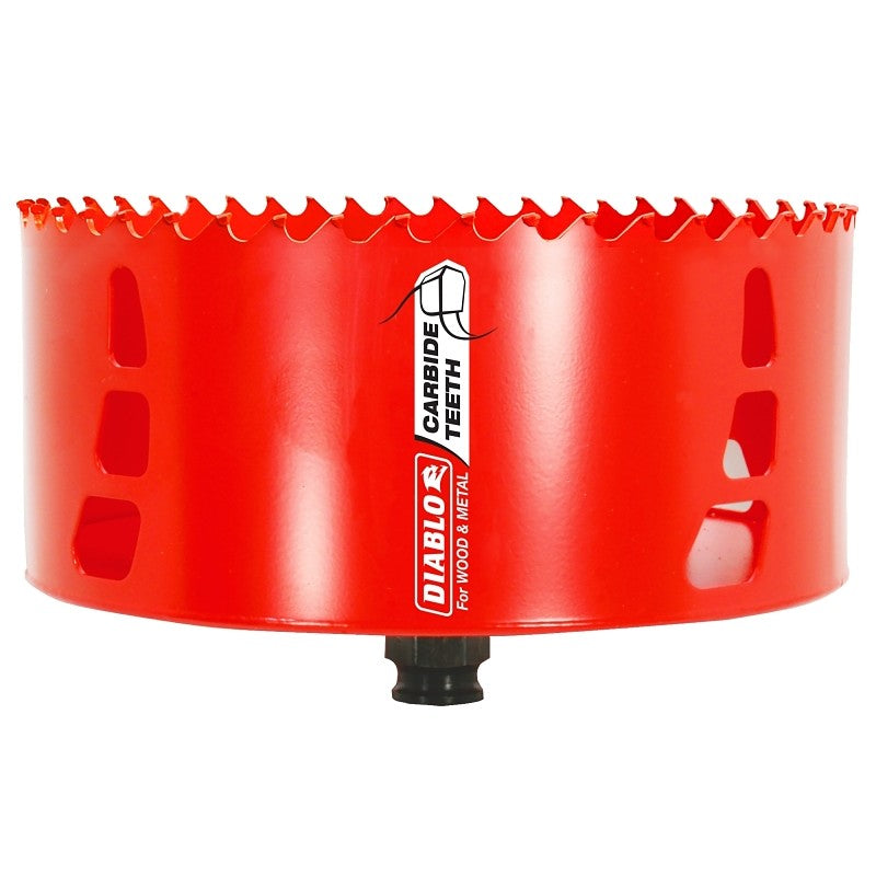 Diablo DHS6000CT Hole Saw, 6 in Dia, 71 mm D Cutting, Carbide Cutting Edge