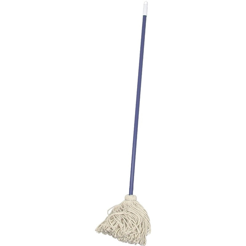 Birdwell 9620-6 Deck Mop with Swivel Cap, 48 in L, Cotton Mop Head, Metal Handle