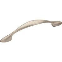 Arched Zinc Cabinet Drawer Pull Satin Nickel