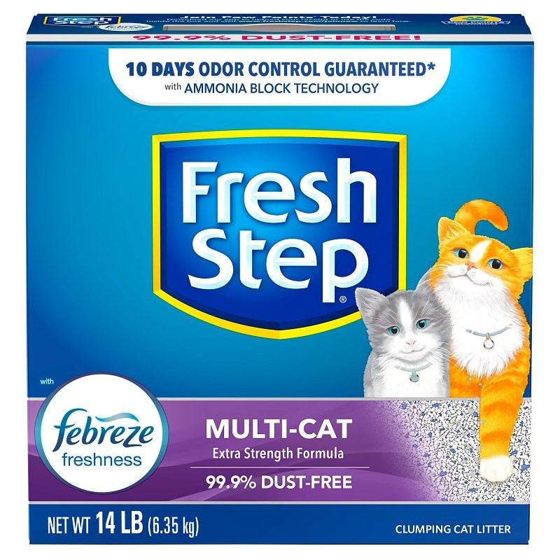 Fresh Step Multi-Cat 2049 Cat Litter, Granules/Speckles, 14 lb (Pack of 3)
