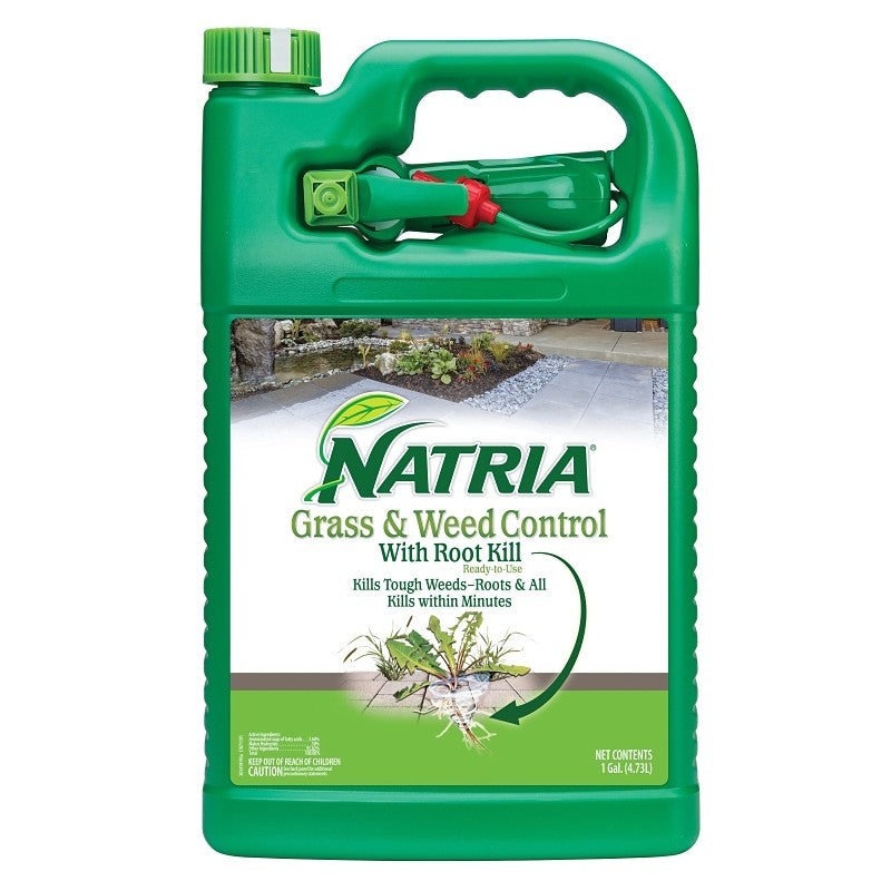 Natria 706189A Grass and Weed Control, Liquid, 1 gal Bottle