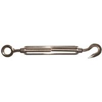 Stainless Steel BWith Hook Turnbuckle 3/8 Inch By 14-1/4 Inch
