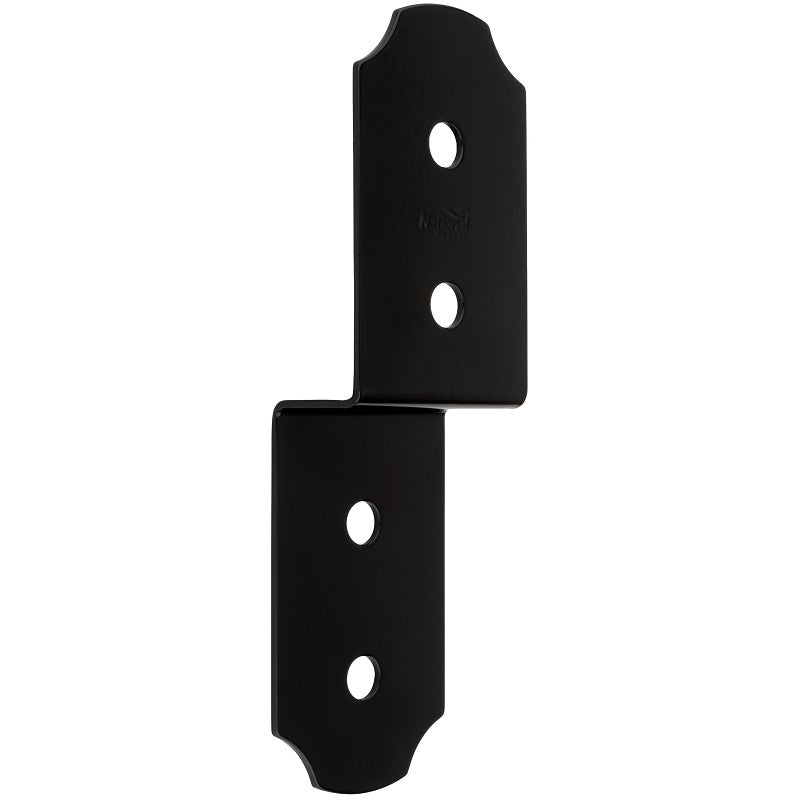 National Hardware Hartley 1219BC Series N800-024 Joist Tie, 10 in L, 3 in W, Steel, Storm Shine/Powder-Coated, Black