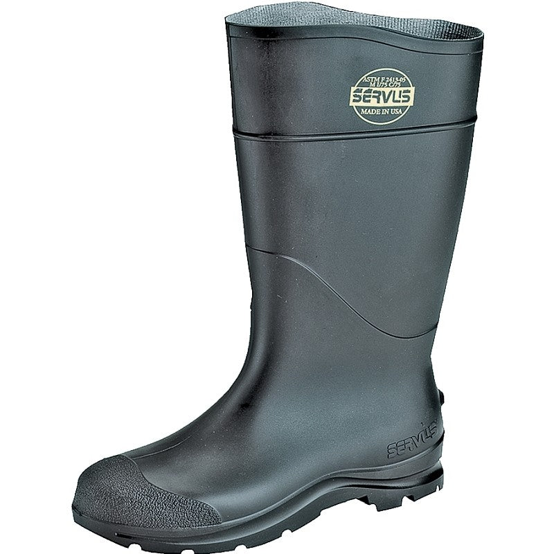 Servus 18822-6 Knee Boots, 6, Black, PVC Upper, Insulated: No