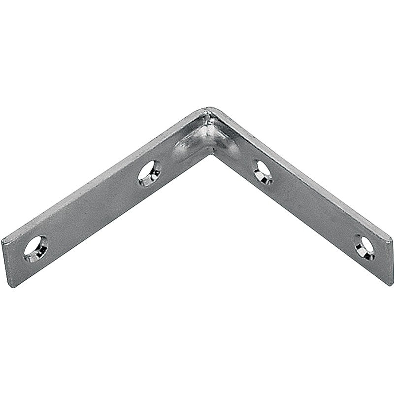 ProSource CB-Z015-013L Corner Brace, 1-1/2 in L, 1-1/2 in W, 1/2 in H, Steel, Zinc-Plated, 1.8 mm Thick Material (Pack of 25)