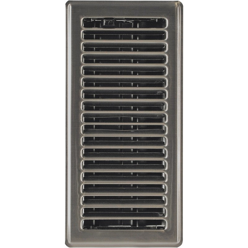 Imperial RG3300 Floor Register, 4 in H Duct Opening, Steel