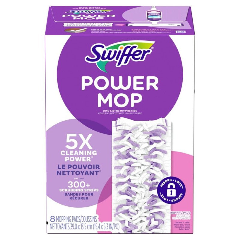 Swiffer PowerMop Series 81891 Mopping Pad Refill (Pack of 4)