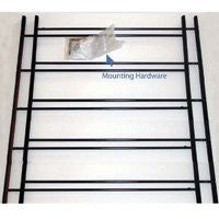 John Sterling 1120 Series 1125-DB Window Guard, 23 to 42 in W, 25 in H, Steel, Dark Black, 3/8 in Bar, 5-Bar (Pack of 3)