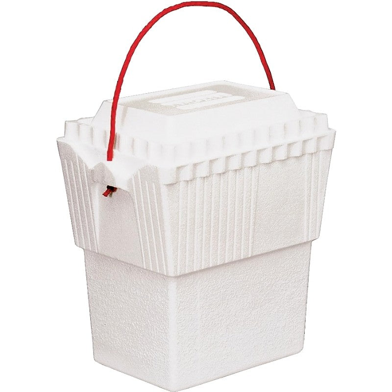 Lifoam 3417 Ice Chest, 11-1/2 in L x 8 in W x 13-1/4 in H Exterior, 12 qt Cooler, Styrofoam, White (Pack of 24)