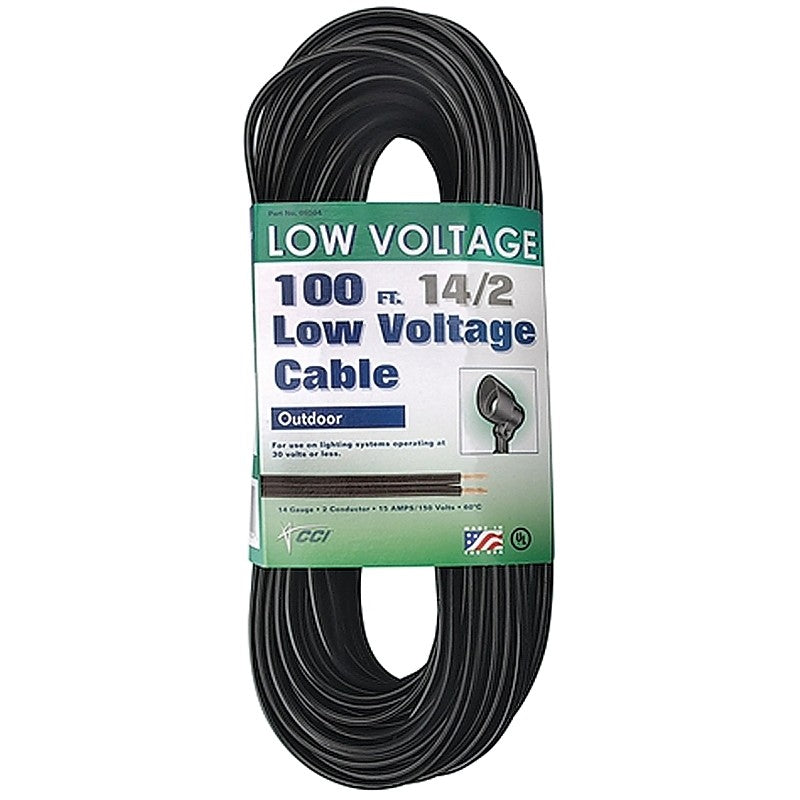 CCI 55213243 Electrical Cable, 14 AWG Wire, 2-Conductor, 100 ft L, 30 V