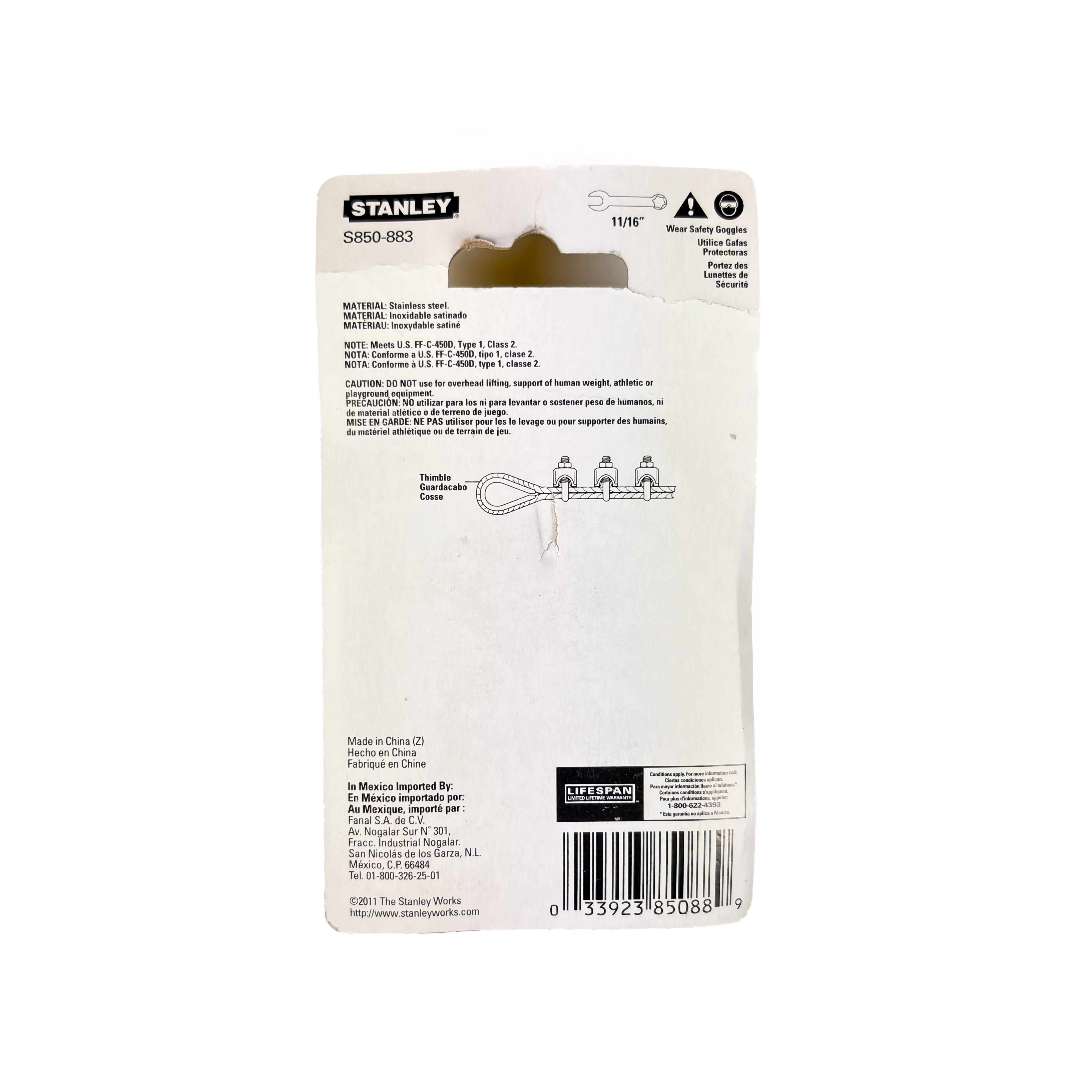 Wire Cable Clamp 1/2 Inch Stainless Steel