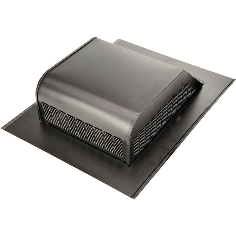 Lomanco LomanCool 750GSB Static Roof Vent, 16 in OAW, 50 sq-in Net Free Ventilating Area, Steel, Black, Galvanized (Pack of 6)