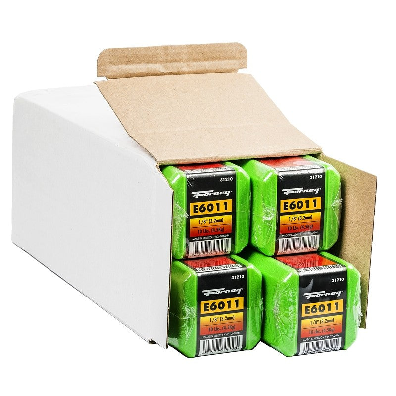 Forney 42447 Stick Electrode, 88000 psi Tensile Strength, Applicable Materials: Mild Steel, 1/8 in Dia, 15 in L