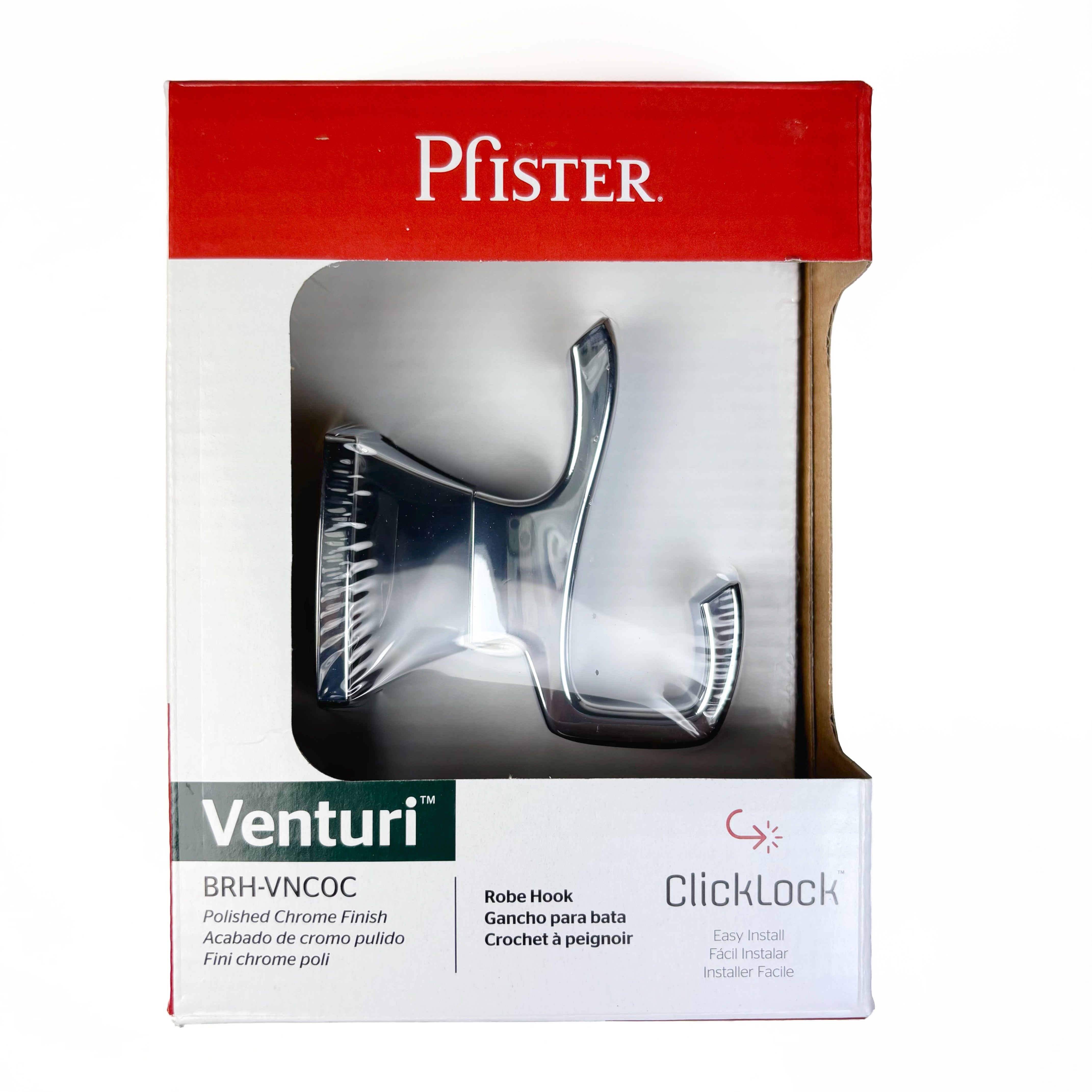 Venturi Robe Hook Polished Chrome (POS)