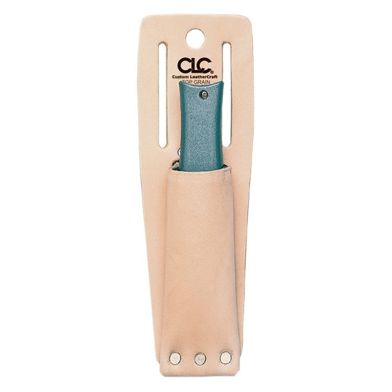 CLC Tool Works Series 453 Utility Knife Sheath, Leather, Tan, 3-1/4 in W, 9-5/8 in H