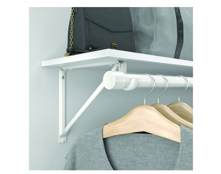 Closet Rod Round 1-1/4 By 48 Inch Tubular Steel White