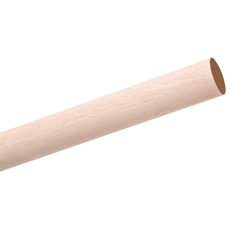Waddell 6710UB Dowel Rod, 5/8 in Dia, 48 in L, Birchwood (Pack of 15)