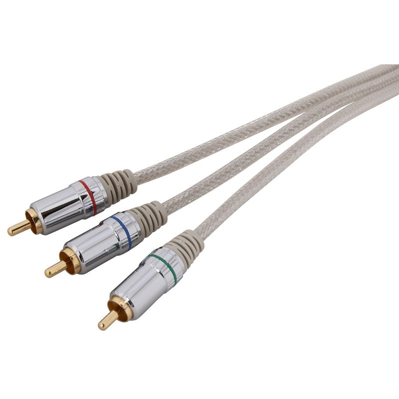 Zenith VC3012COMPON Video Cable, Silver Sheath, 12 ft L