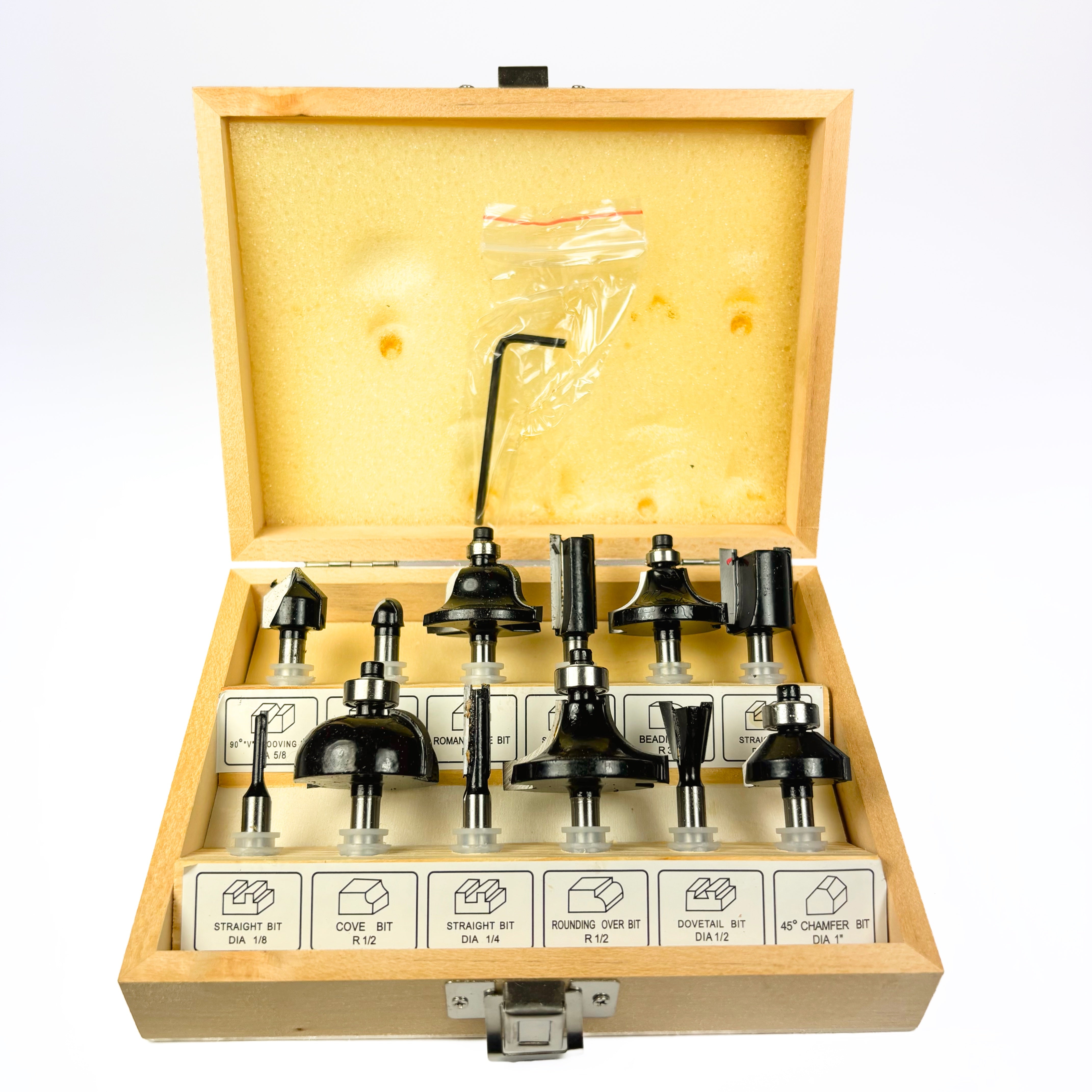12 Piece Router Bit Set