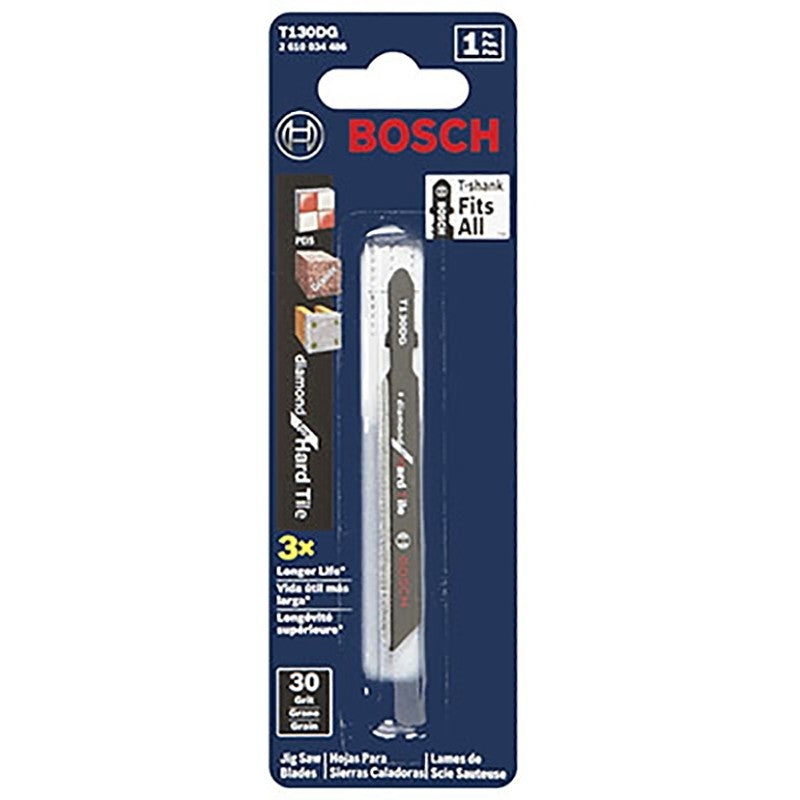 Bosch T130DG Jig Saw Blade, 3-1/4 in L, 30 TPI