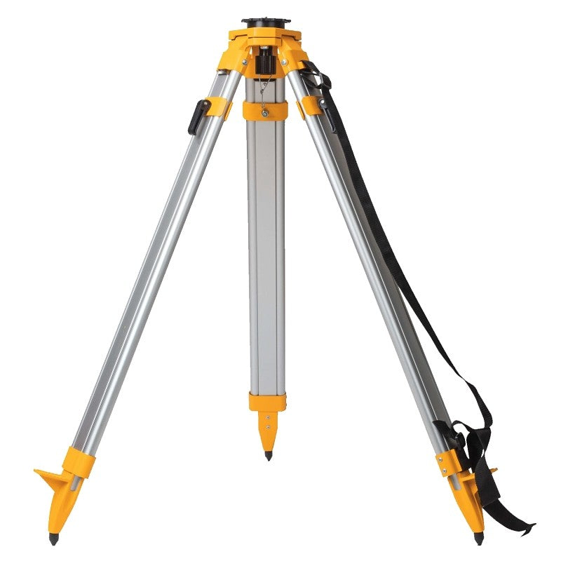 DEWALT DW0737 Construction Tripod, 38 in Min H, 60 in Max H, 5/8 x 11 in Mounting, Aluminum
