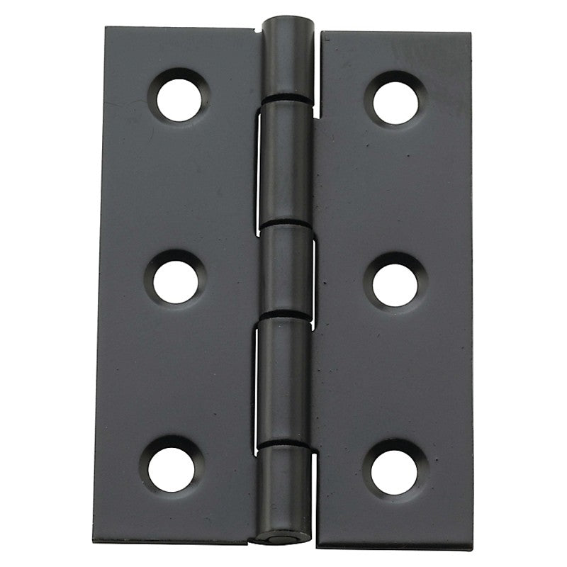 National Hardware N211-021 Decorative Broad Hinge, 2 in H Door Leaf, 3/64 in Thick Door Leaf, Steel, Oil-Rubbed Bronze