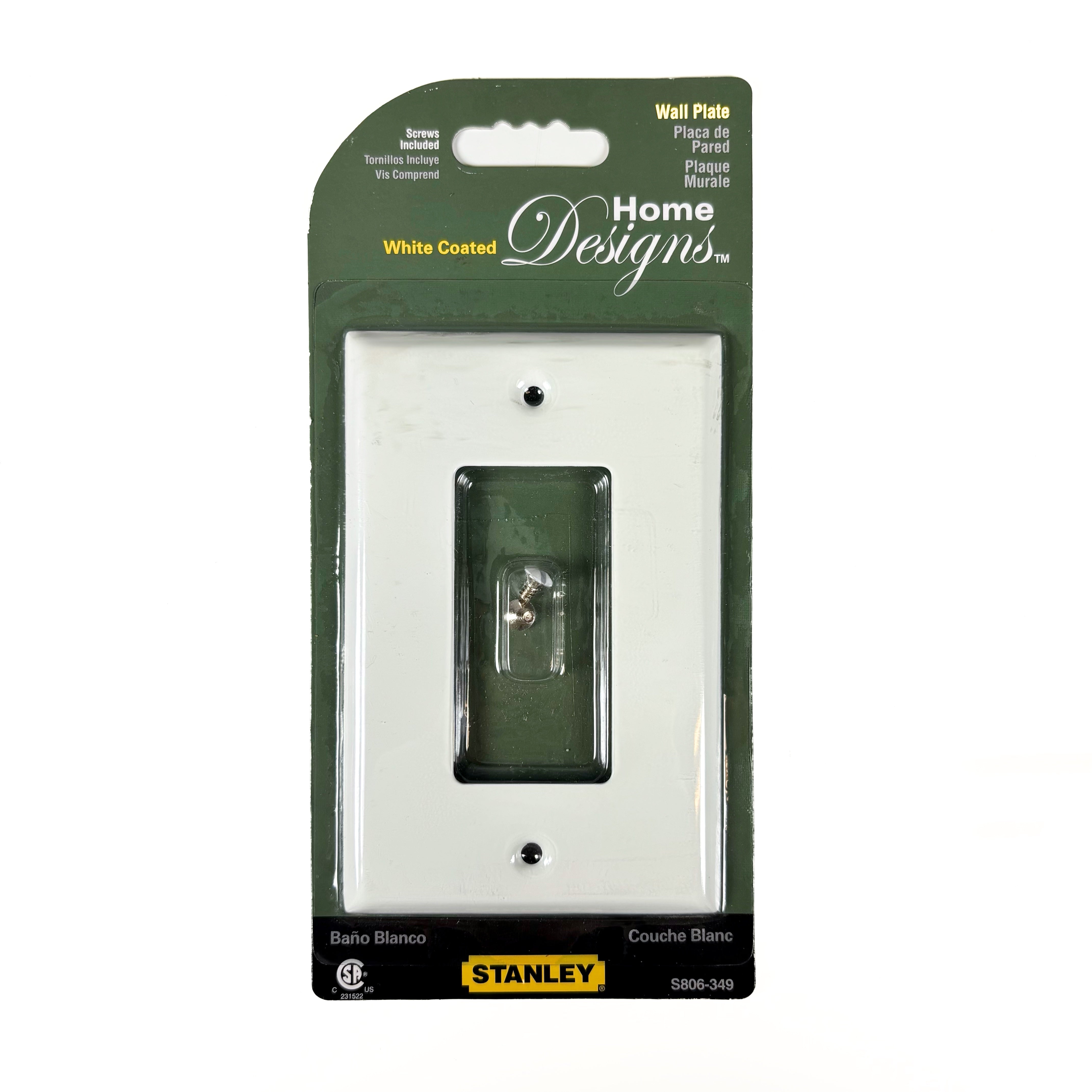 Basic Single Rocker Or GFI Wall Plate White