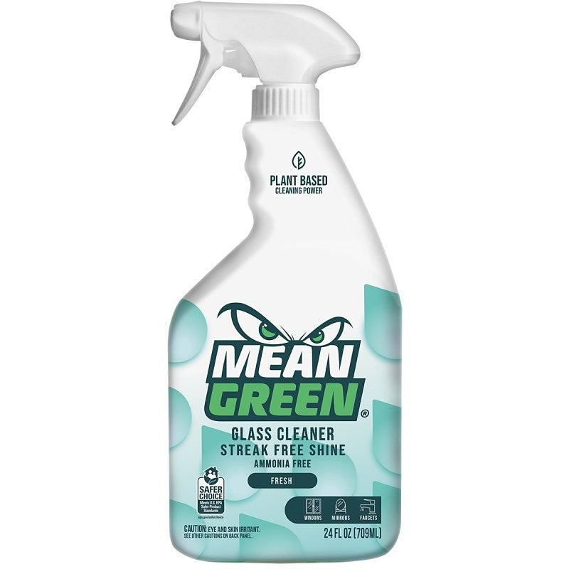 Mean Green 394170 Glass Cleaner, 24 oz, Liquid, Fresh