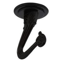 Ceiling Swag Hooks 1-1/2 Inch Black Die Cast 2 Pack