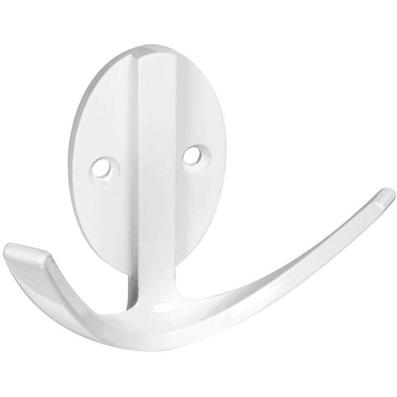 National Hardware V8010 N807-010 Robe Hook, 2-Hook, Zinc