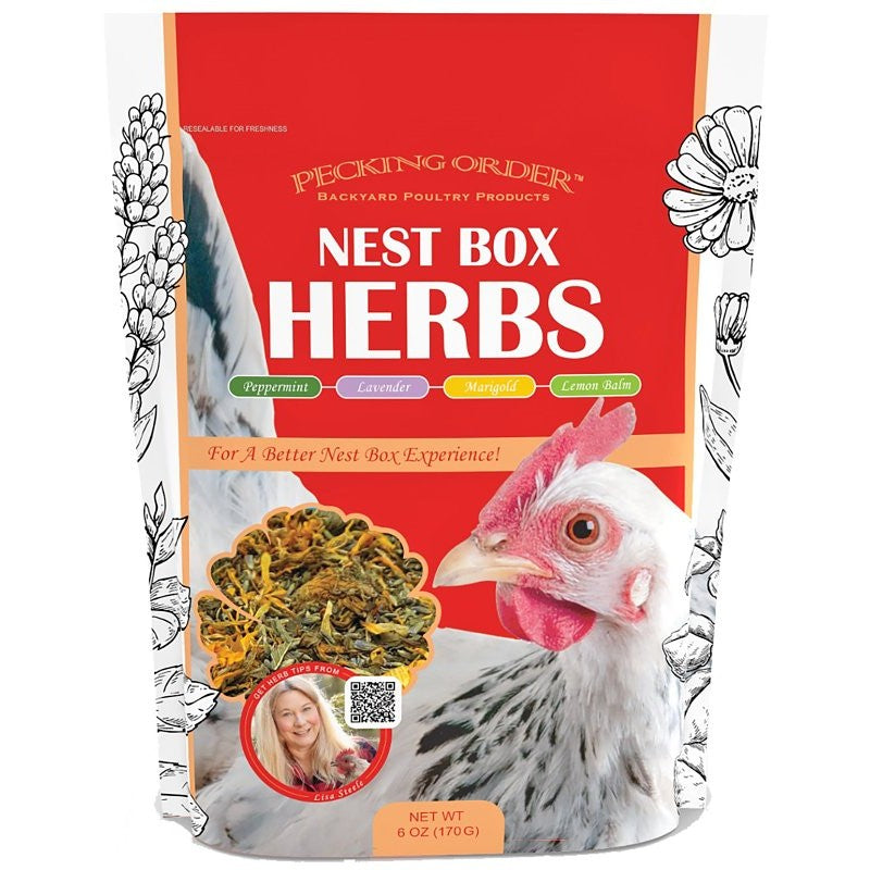 Pecking Order 9302 Nest Box Herbs, 10 in H, 3-1/2 in W, 6 oz Capacity