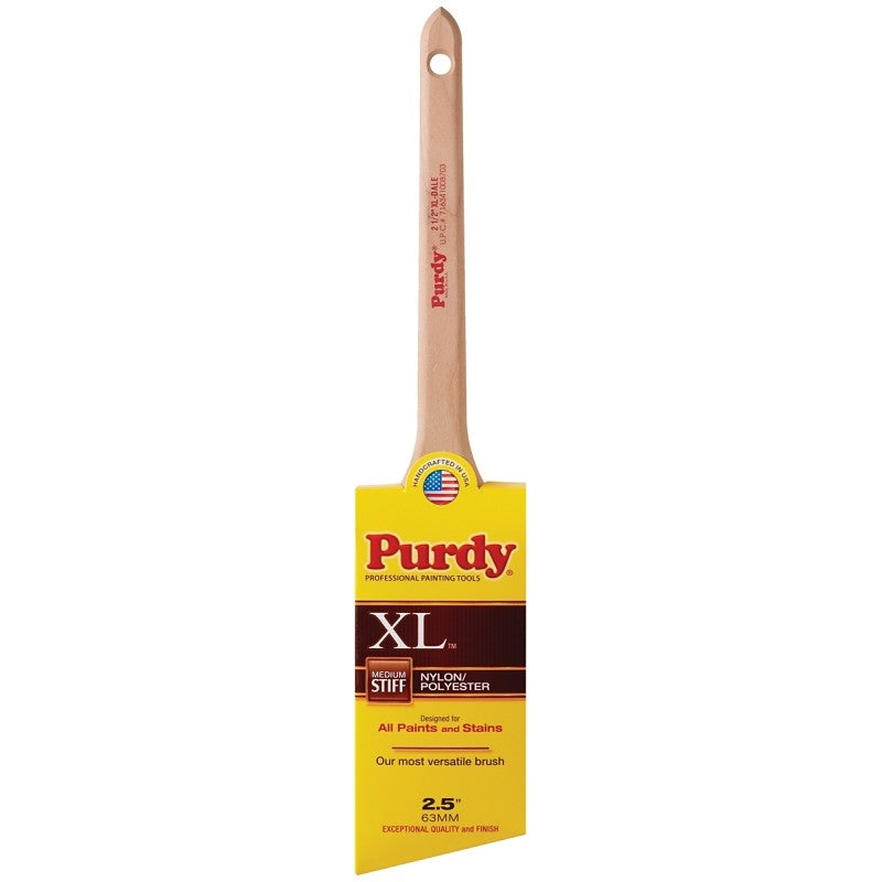 Purdy XL Dale Professional 144080325 Paint Brush, Angular Trim Brush, 2-11/16 in L Bristle, Nylon/Polyester Bristle