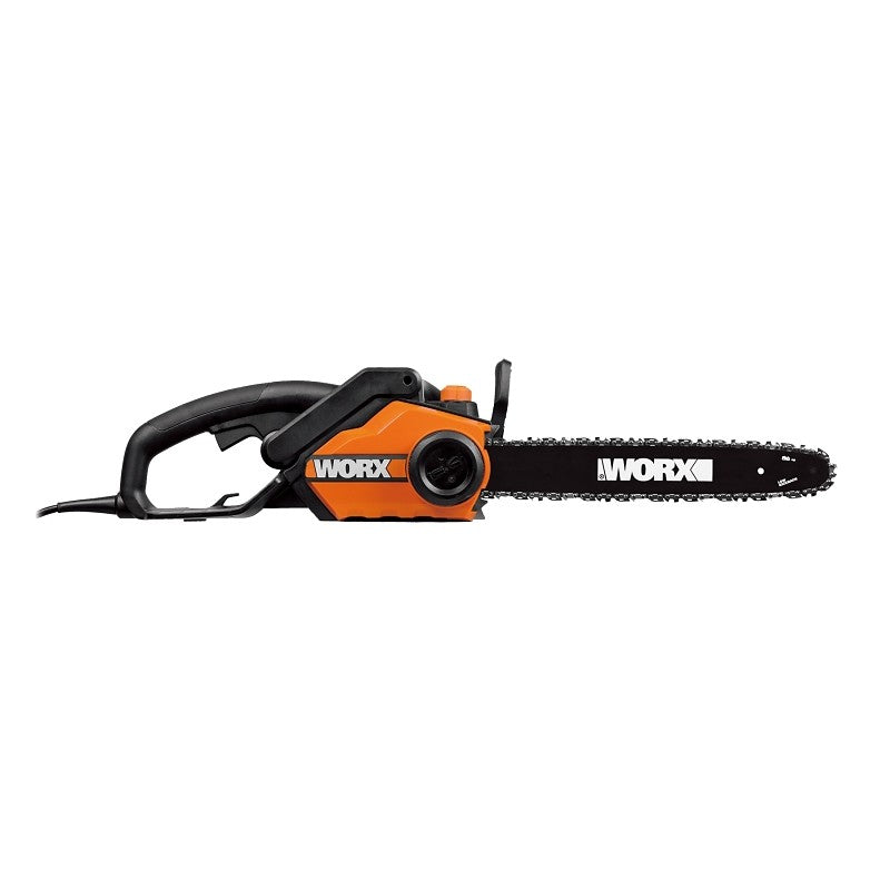 Worx WG303.1 Chainsaw, 14.5 A, 120 V, 3.5 hp, 16 in L Bar/Chain, 3/8 in Bar/Chain Pitch, Rear Handle