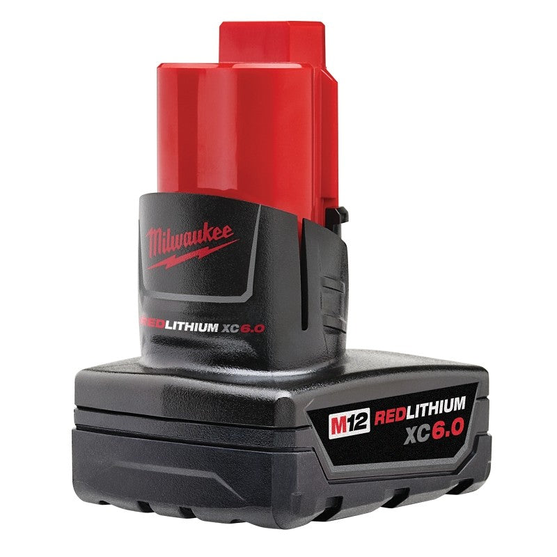 Milwaukee M12 48-11-2460 Rechargeable Battery Pack, 12 V Battery, 6 Ah