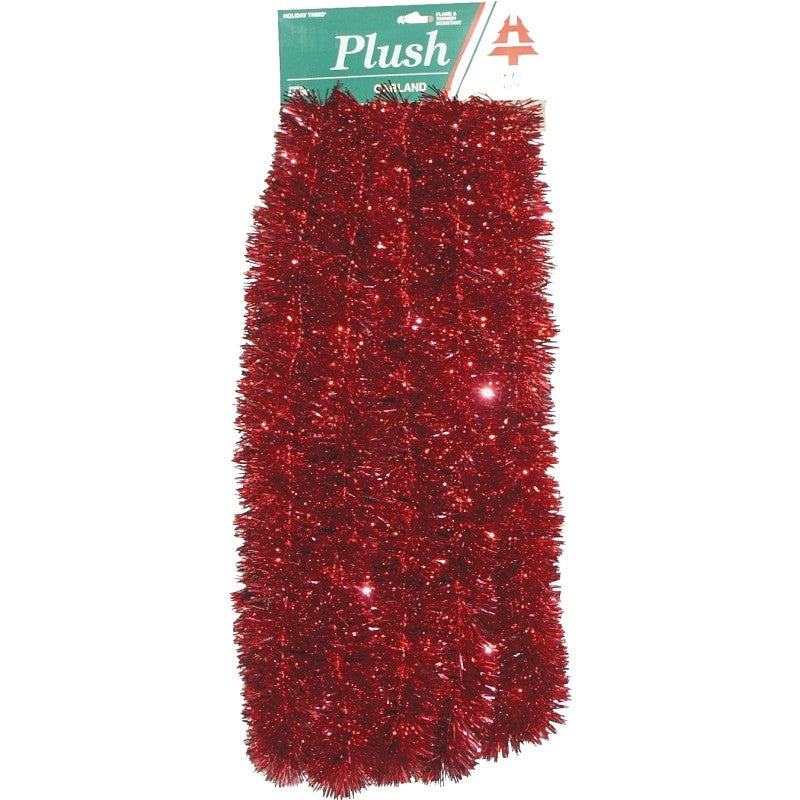 Holidaytrims 3433081 Cascade Christmas Garland, 15 ft L, Plush/PVC, Indoor (Pack of 24)