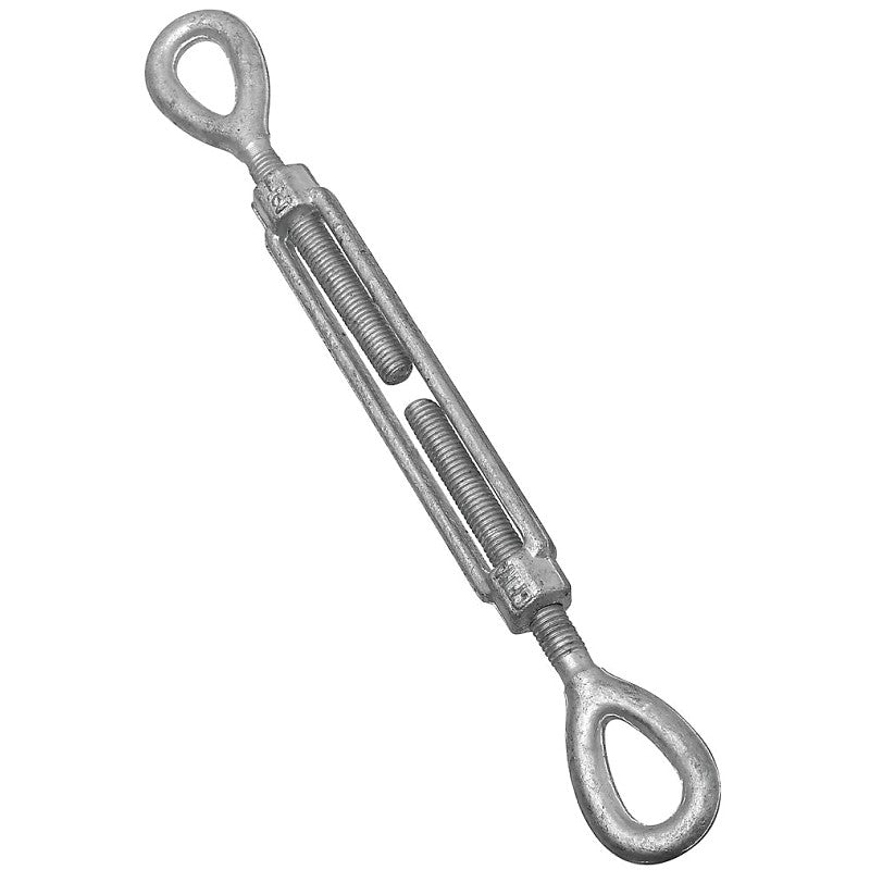 National Hardware 3270BC Series N177-402 Turnbuckle, 1800 lb Working Load, 1/2 in Thread, Eye, Eye, 6 in L Take-Up
