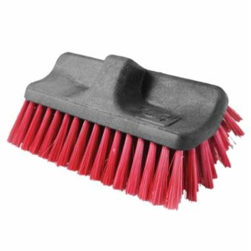 Libman 516 Scrub Brush, 2-1/2 in L Trim, Poly, Red, 6 in W Brush (Pack of 8)