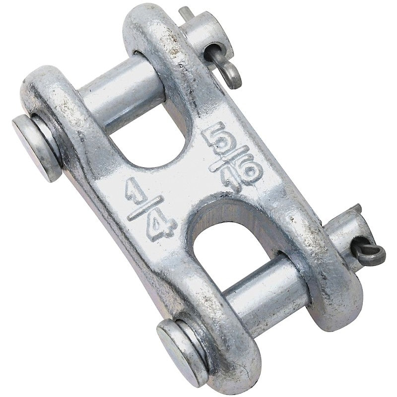National Hardware 3248BC Series N240-879 Clevis Link, 1/4 x 5/16 in Trade, 3900 lb Working Load, 43 Grade, Steel, Zinc