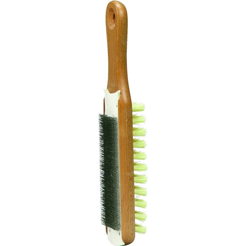 Crescent Nicholson 21467 File Card and Brush, Steel/Wood, 10 in L