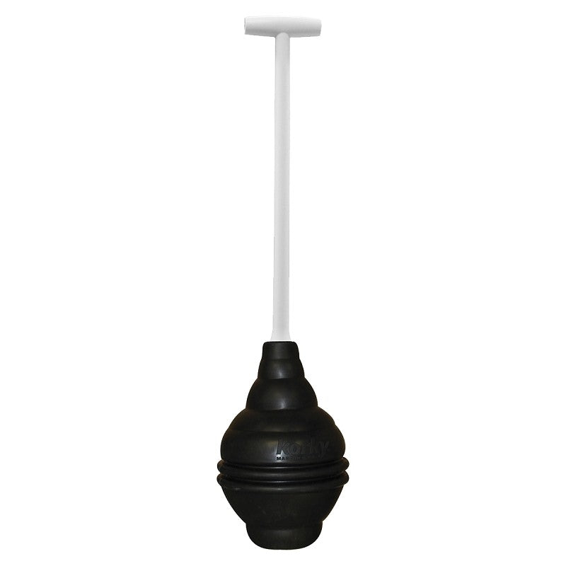 Korky BEEHIVE Max 99-4A Toilet Plunger, Black, 6 in Cup, T-Shaped Handle