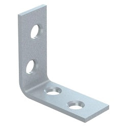 Corner Braces 1-1/2 By 5/8 By 0.08 Inch Zinc Plated Steel 4 Pack